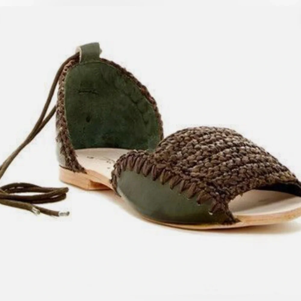 Free People Beaumont woven flat sandals 39 - Picture 13 of 14